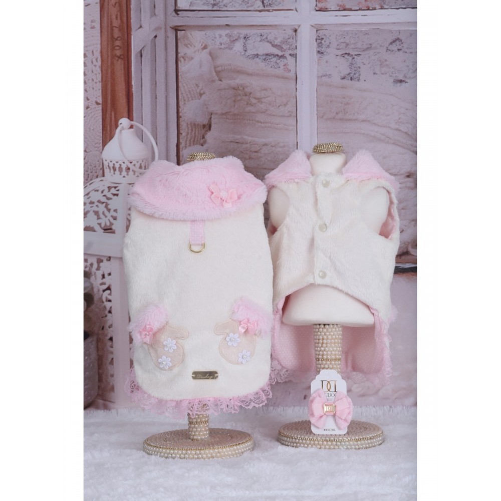 CASACO DUDOGVEST GLOVE OFF ROSA