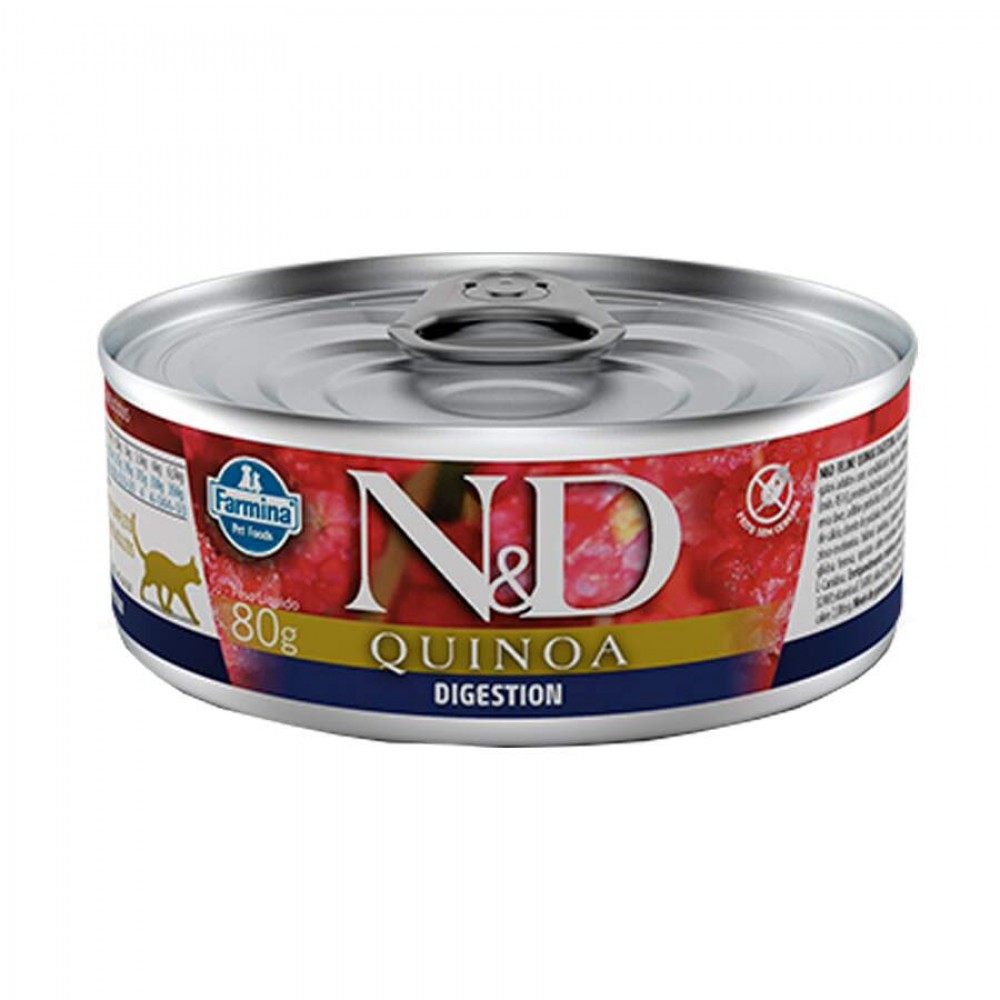 N&D GATOS FELINE WET QUINOA DIGESTION 80G