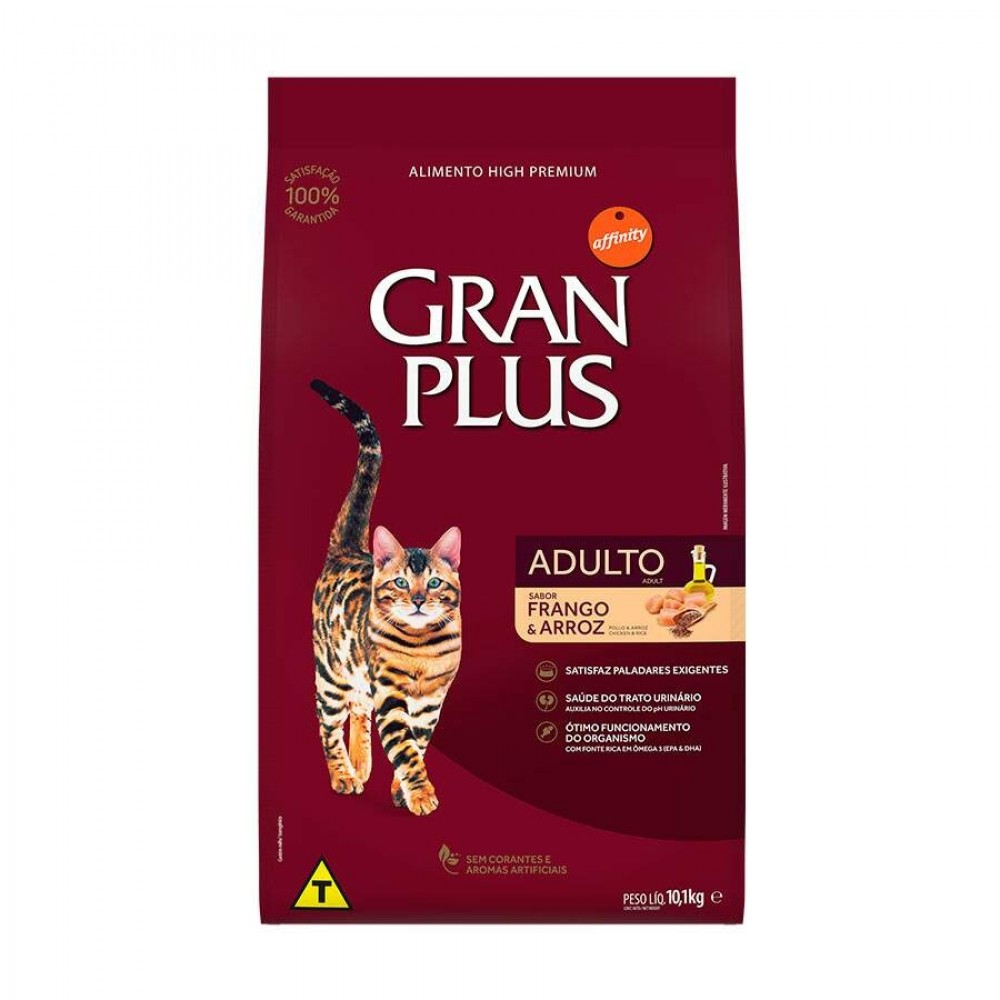 GRANPLUS GATO ADULTO FRANGO/ARROZ 10;1KG