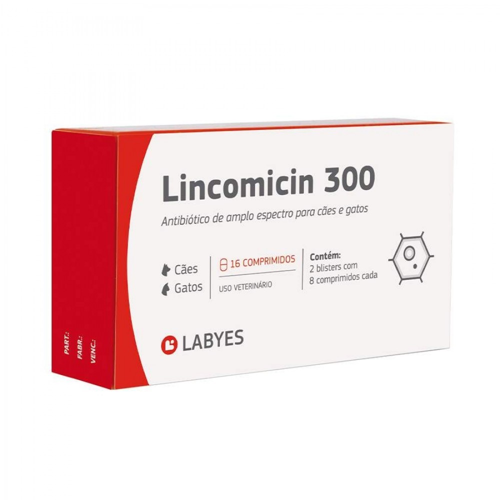 LINCOMICIN 300 CARTELA 8 COMPRIMIDOS