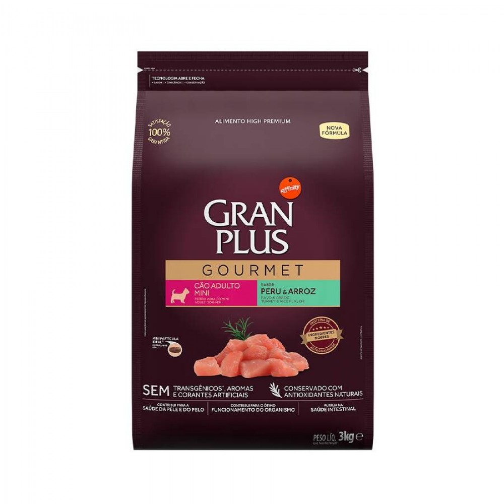 GRANPLUS CÃES ADULTO MINI GOURMET PERU 3KG