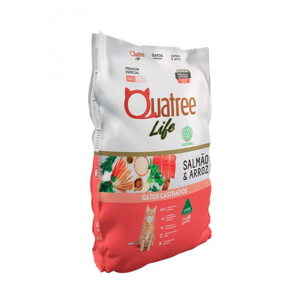 QUATREE LIFE GATOS CASTRADO SAL/ARROZ 1KG