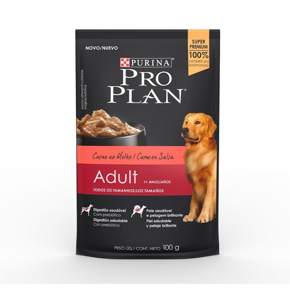 PROPLAN SACHE CÃES ADULTOS CARNE 100G