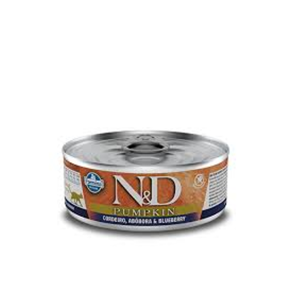 N&D GATOS FELINE WET PUMPKIN CORDEIRO 80G