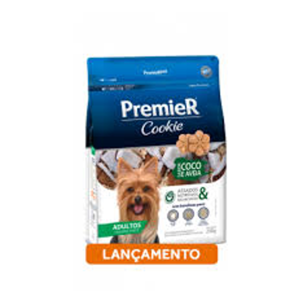 PREMIER COOKIE ADULTO RAÇA PEQUENA COCO E AVEIA 250G