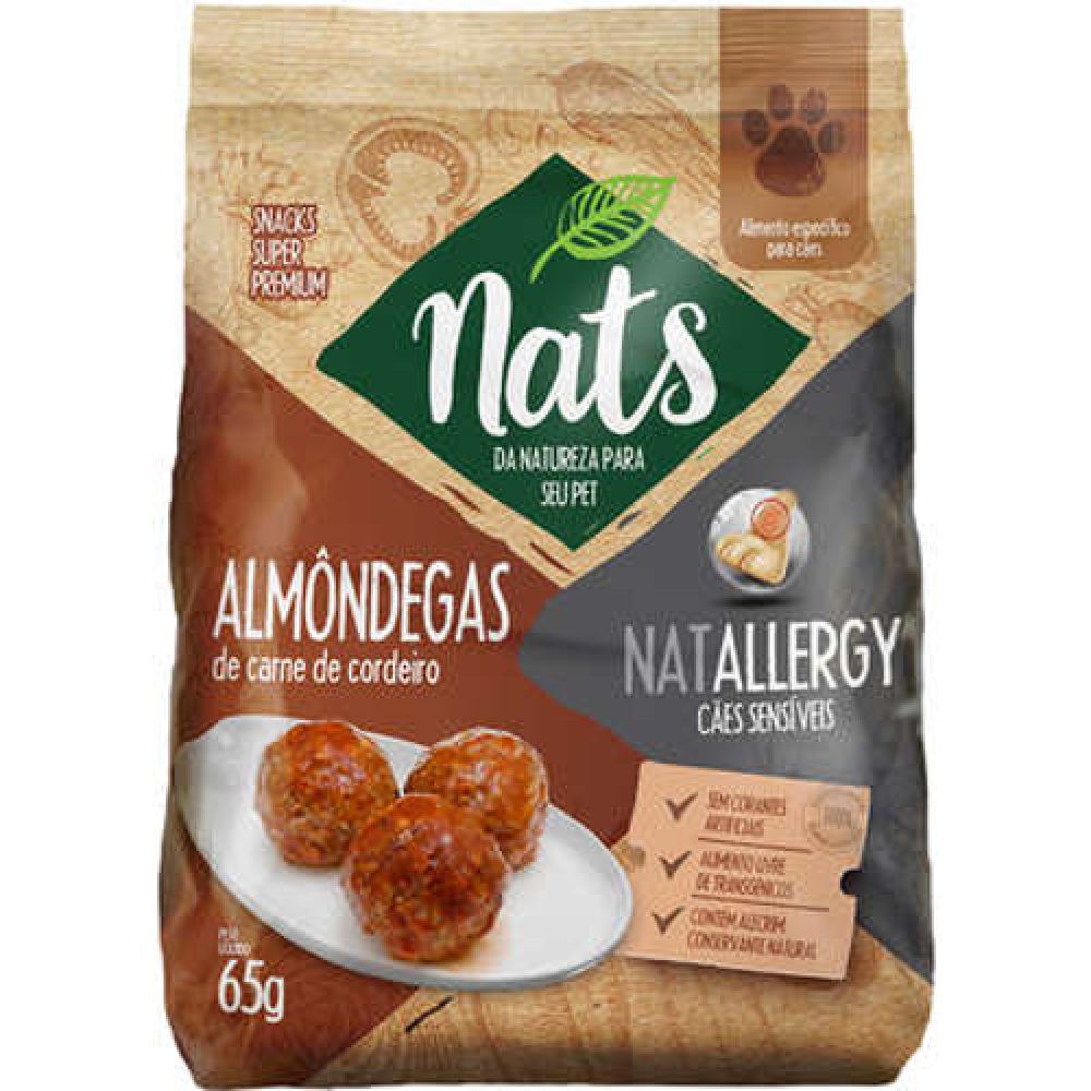 NATS ALMONDEGAS DE CORDEIRO NATALLERGY 65G