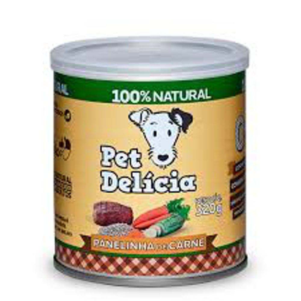 PET DELICIA CAES PANELINHA DE CARNE 320G