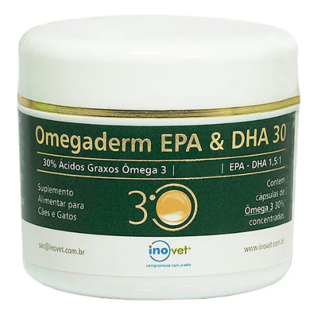 OMEGADERM 500MG 30% 30 CÁPSULAS