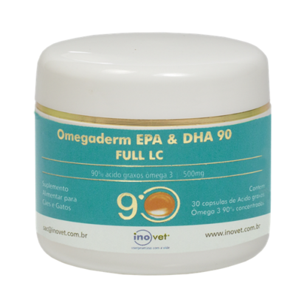 OMEGADERM 500MG 90% 30 CÁPSULAS 