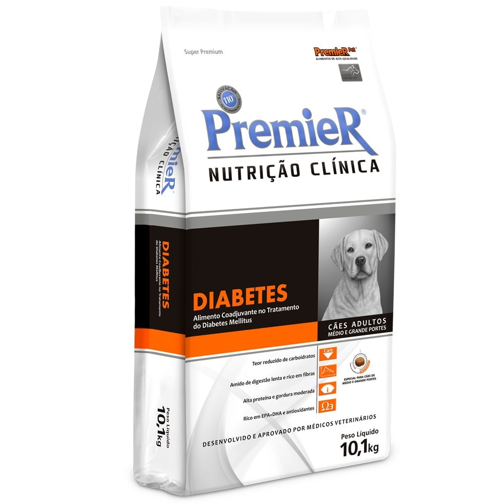 PREMIER CAES DIABETES MEDIO E GRANDE 10KG