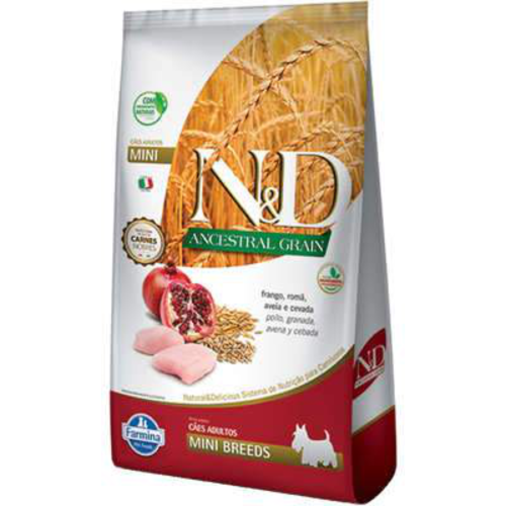 N&D ANCESTRAL CÃES FRANGO ADULTO MINI BREEDS 10,1KG