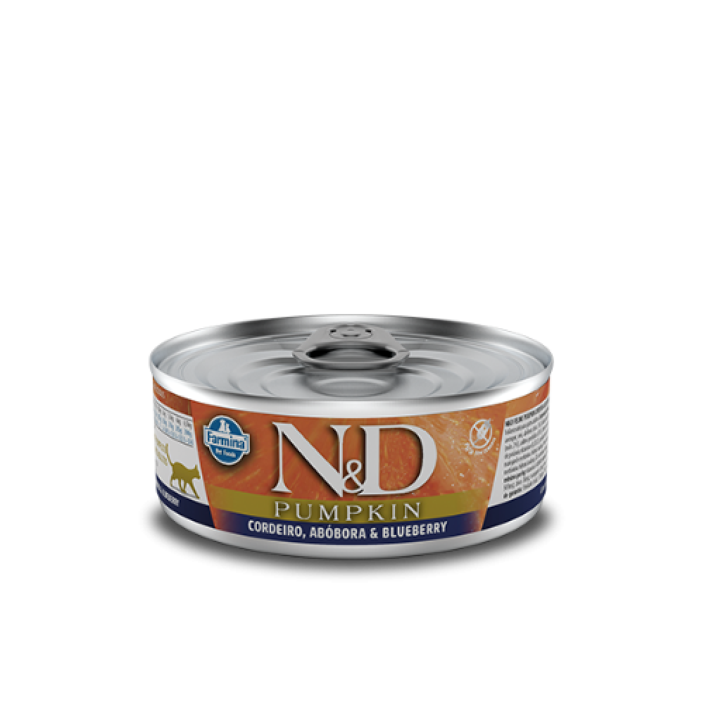 N&D GATOS FELINE WET PUMPKIN FRANGO 80G