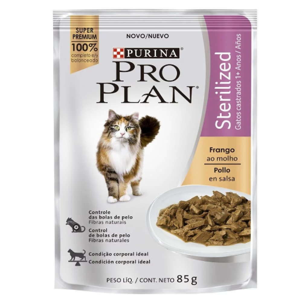 PROPLAN SACHE GATOS CASTRADOS FRANGO 85G