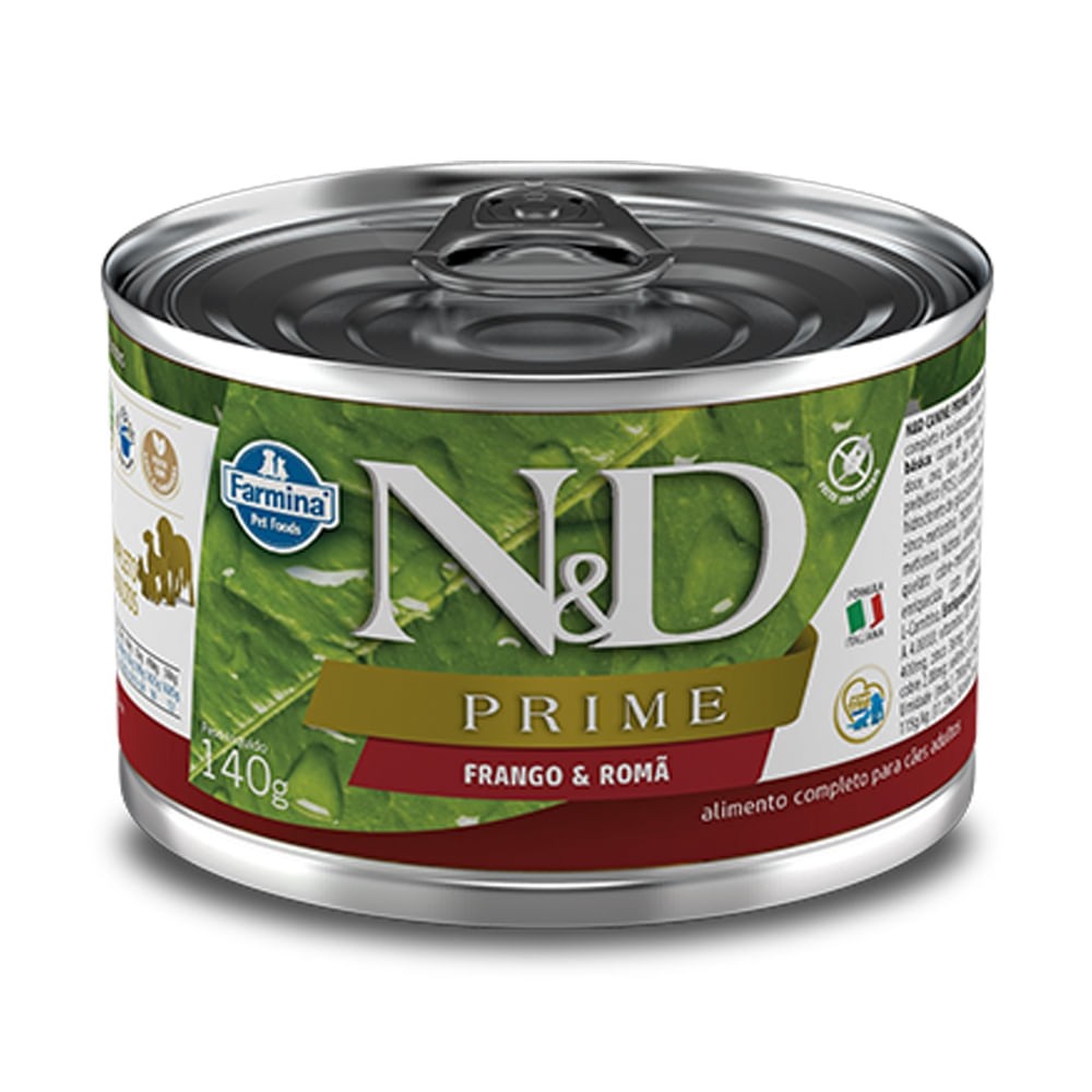 N&D CÃES WET PRIME FRANGO E ROMÃ 0,14KG