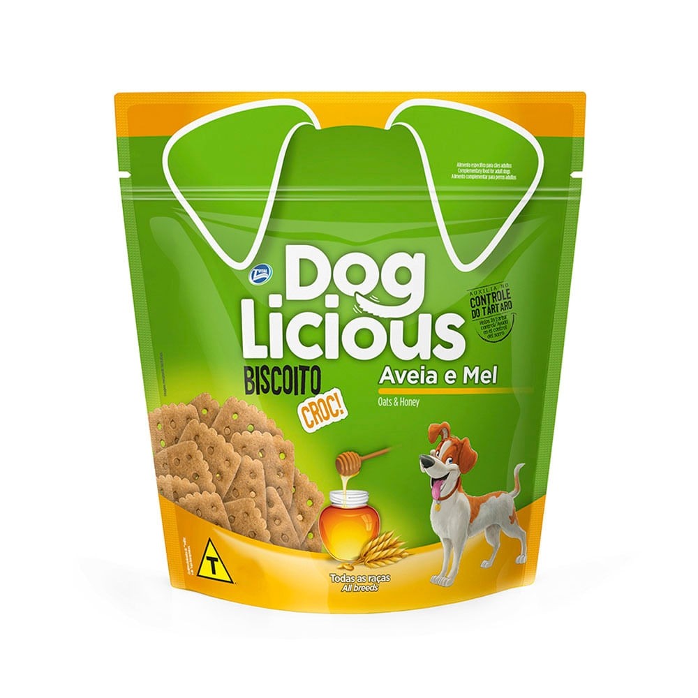 DOGLICIOUS BISCOITO AVEIA 500G
