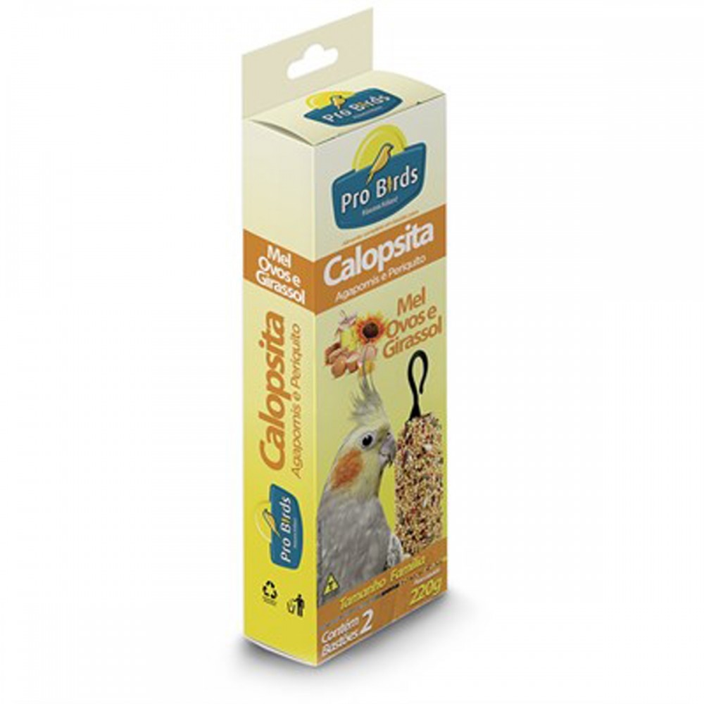 PROBIRDS BASTAO CALOPSITA MEL E OVOS 90G
