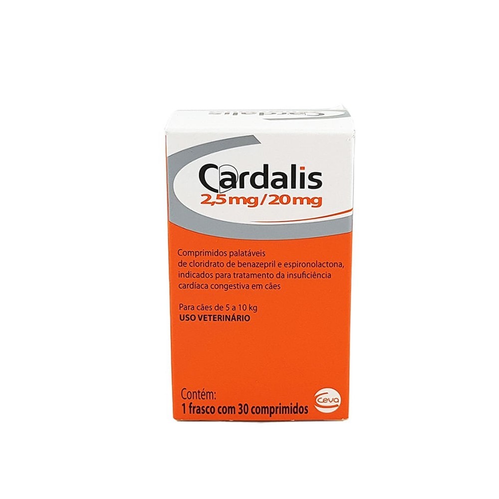 CARDALIS 2,5/20 Cães de 5 a 10kg