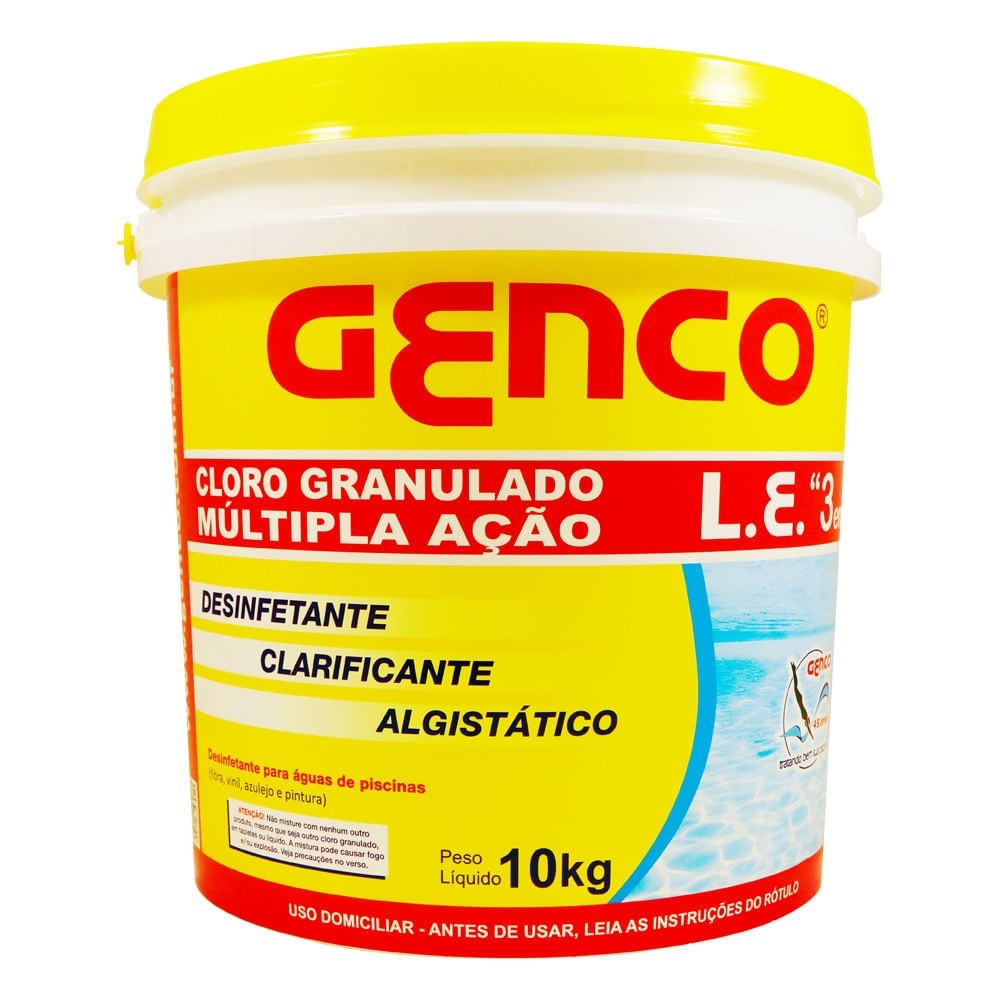 GENCO CLORO MULTIPLA AÇAO 3X1 10KG