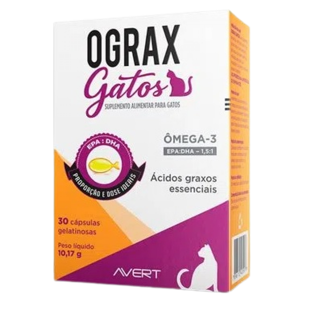 OGRAX GATOS 30 CAPSULAS