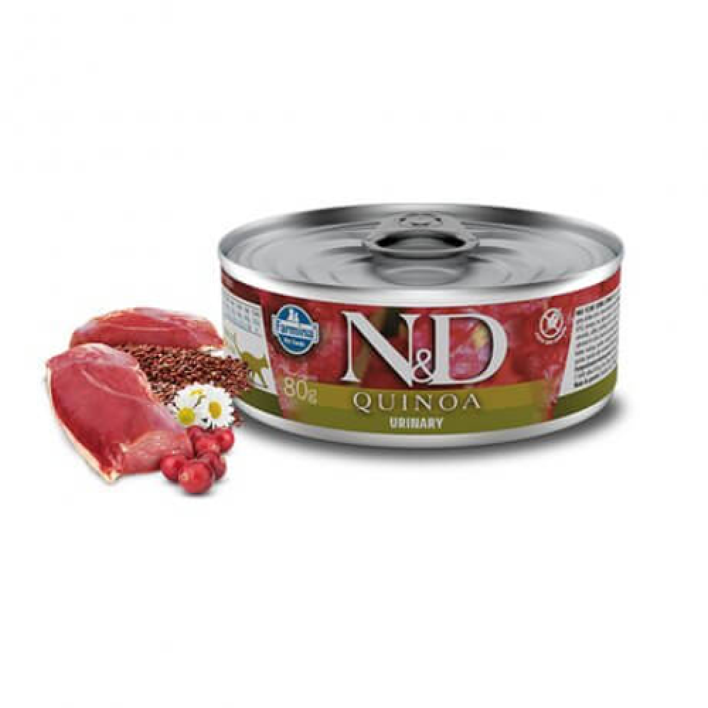 N&D GATOS FELINE WET QUINOA ARENQUE 80G