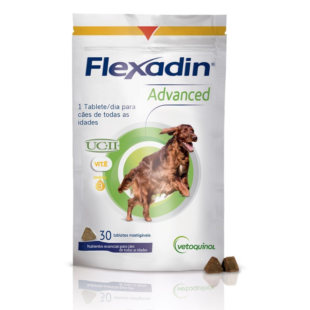 FLEXADIN ADVANCED VETOQUINOL 90G 30 TABLETES