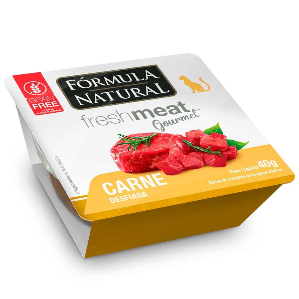 FORMULA NATURAL GOURMET GATOS CARNE 40G
