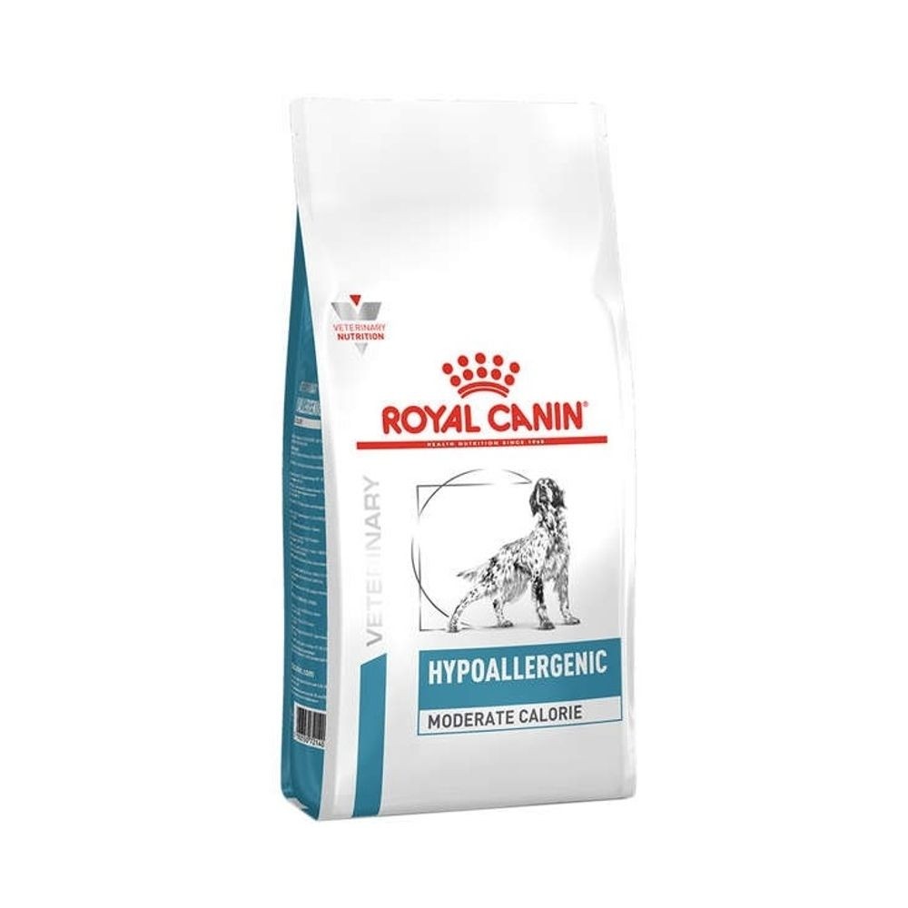 ROYAL CANIN CÃES VETERINARY HYPOALLERGENIC MODERATE CALORIE 2KG