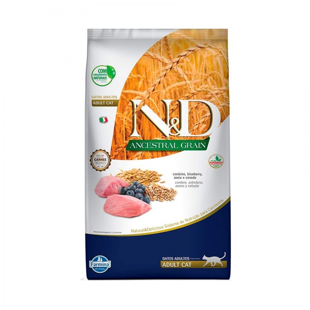 N&D ANCESTRAL GATOS ADULTOS CORDEIRO 1,5KG