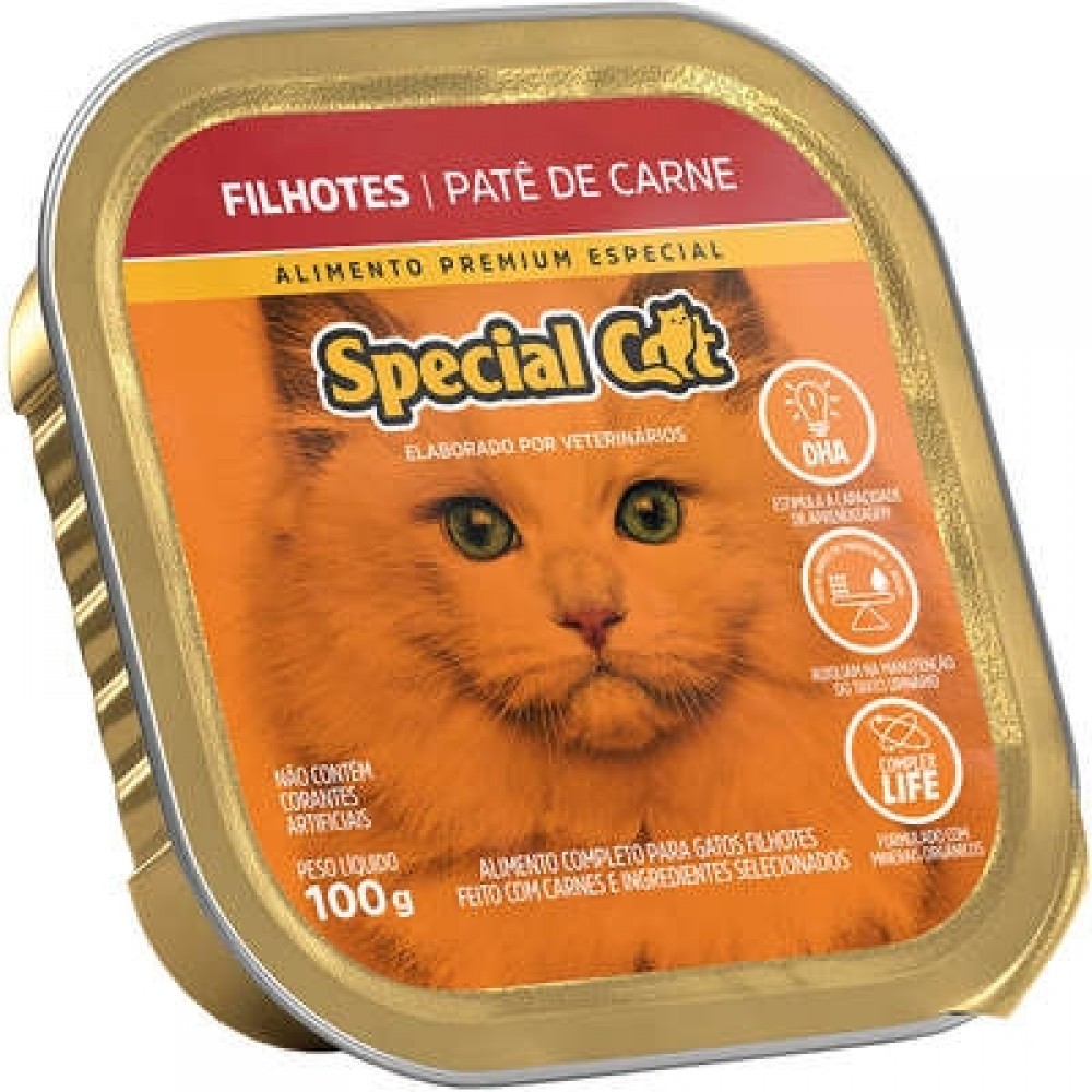 SPECIAL CAT PATÊ FILHOTES SABOR CARNE 100 GR