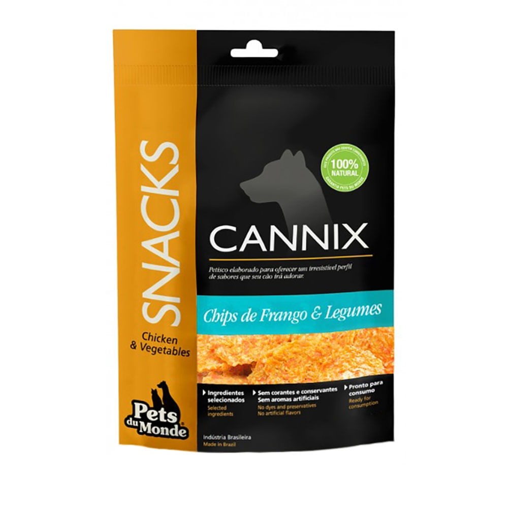 CANNIX CHIPS FRANGO E LEGUMES 130G