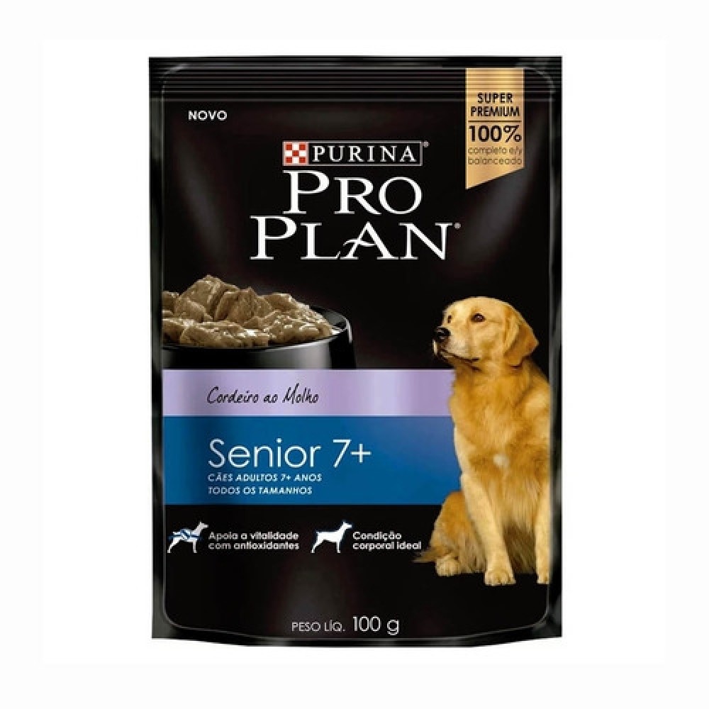 PROPLAN SACHE CÃES ADULTOS 7+ CORDEIRO 100G