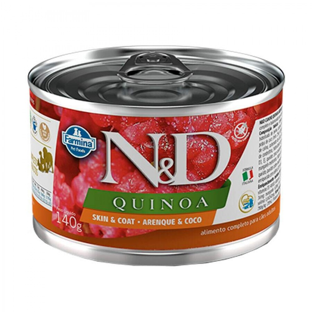 N&D CÃES WET QUINOA ARENQUE E CÔCO 0,14KG