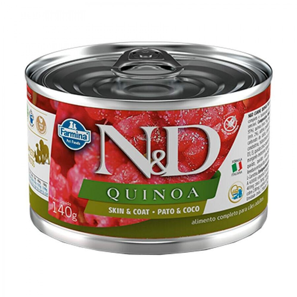 N&D CÃES WET QUINOA PATO E CÔCO 0,14KG
