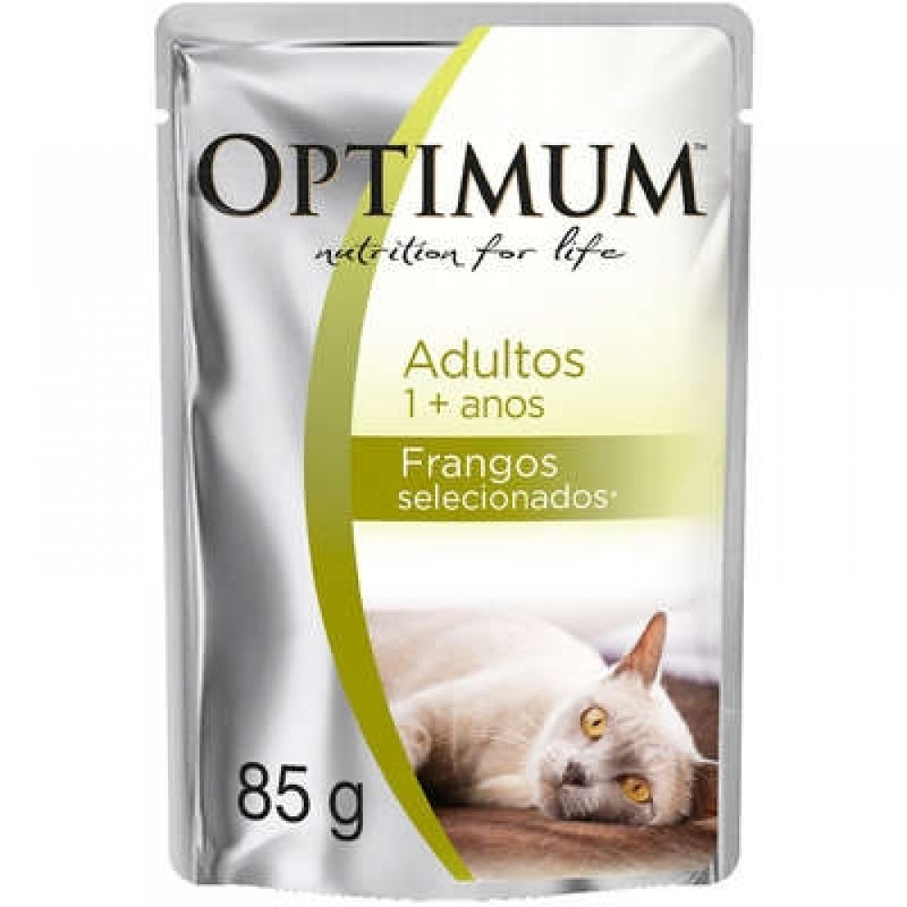 OPTIMUM CAT SACHE GATOS  ADULTO FRANGO 85G