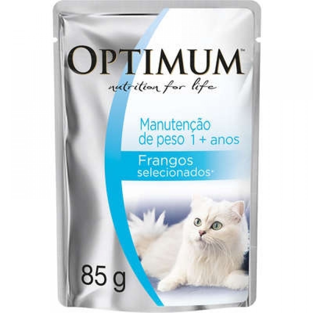 OPTIMUM CAT SACHE GATOS  MANUTENÇÃO PESO 85G