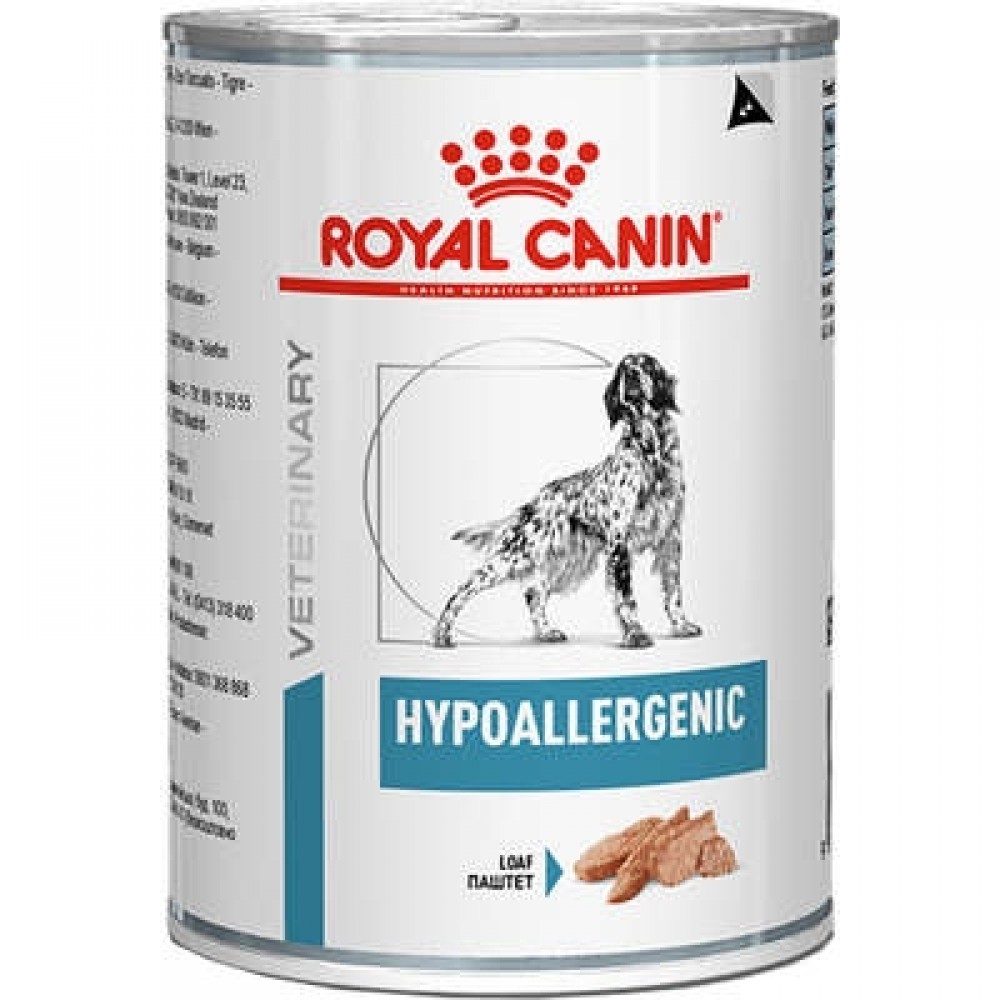 ROYAL CANIN LATA CÃES VETERINARY HYPOALLERGENIC 200G