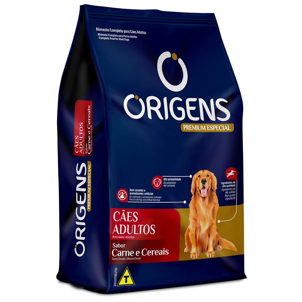 ORIGENS CAO ADULTO CARNE CEREAIS 15KG