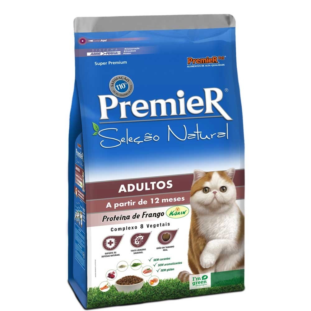PREMIER GATO SELECAO NATURAL GATO 7,5KG