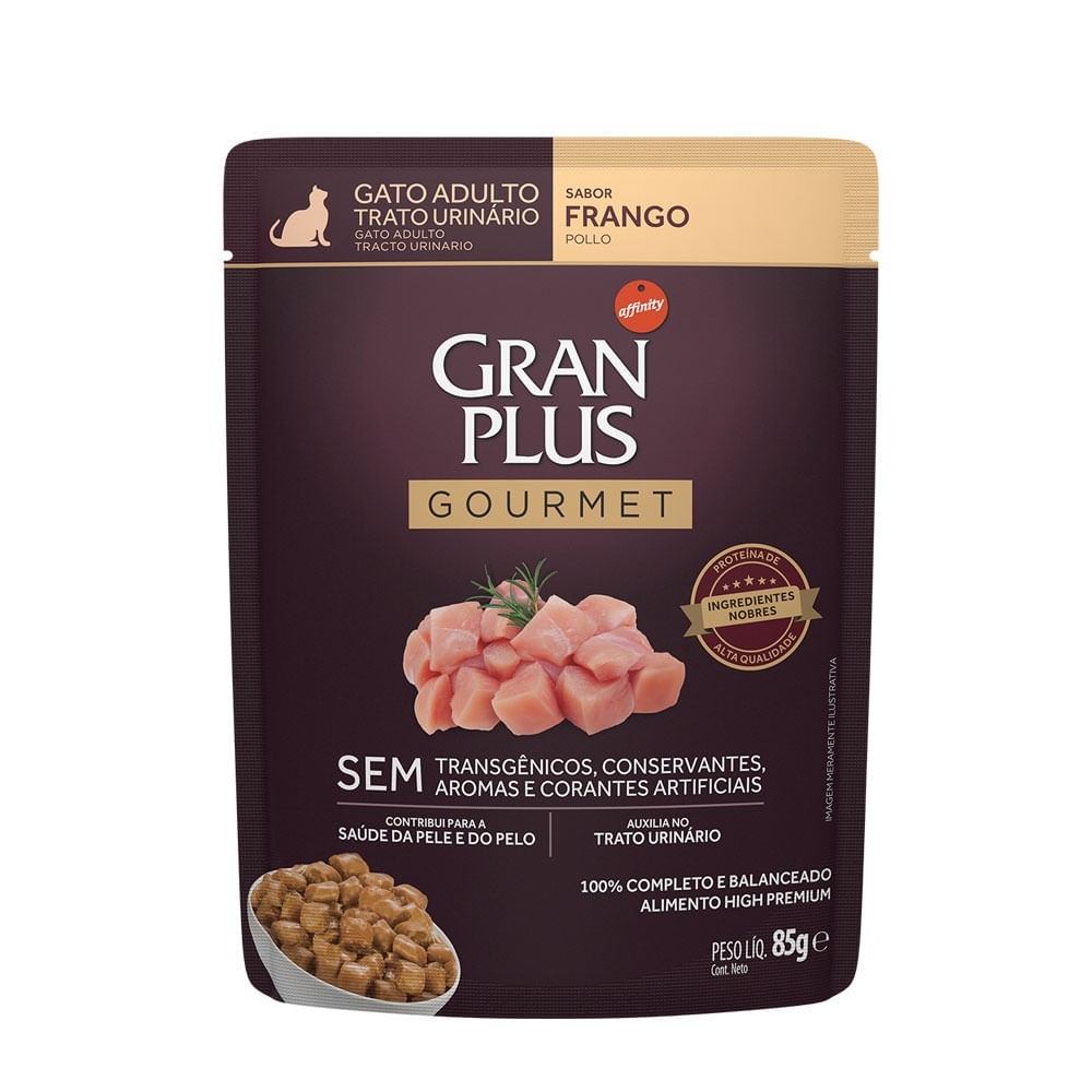 GRANPLUS SACHE GATO TRATO URINARIO FRANGO 85G