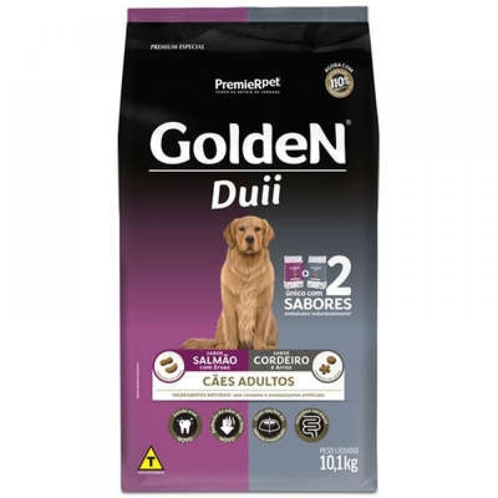GOLDEN CÃES DUII SALMÃO&CORDEIRO 10KG