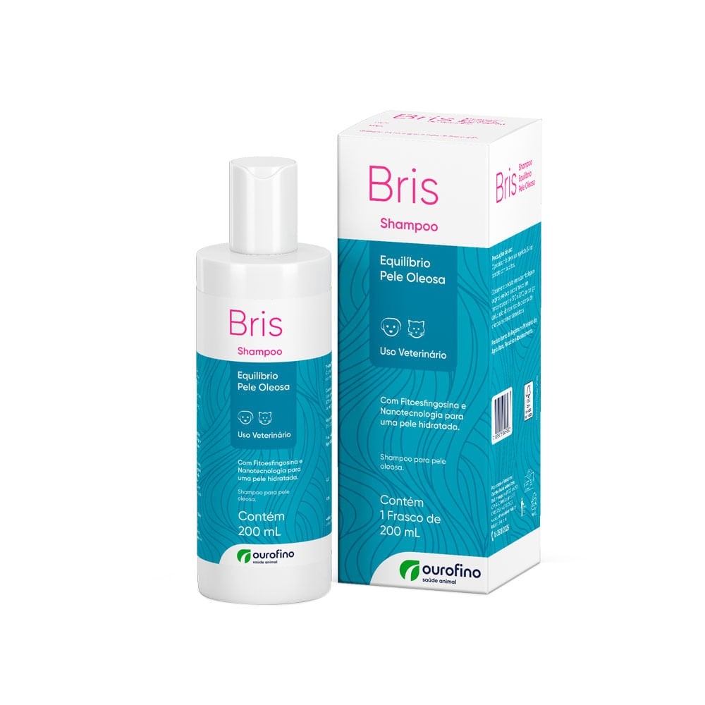 BRIS SHAMPOO PELE OLEOSA CÃES E GATOS 200ML