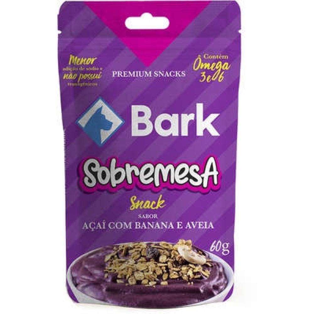 BARK BIFINHO SOBREMESA ACAI COM BANANA E AVEIA 60G