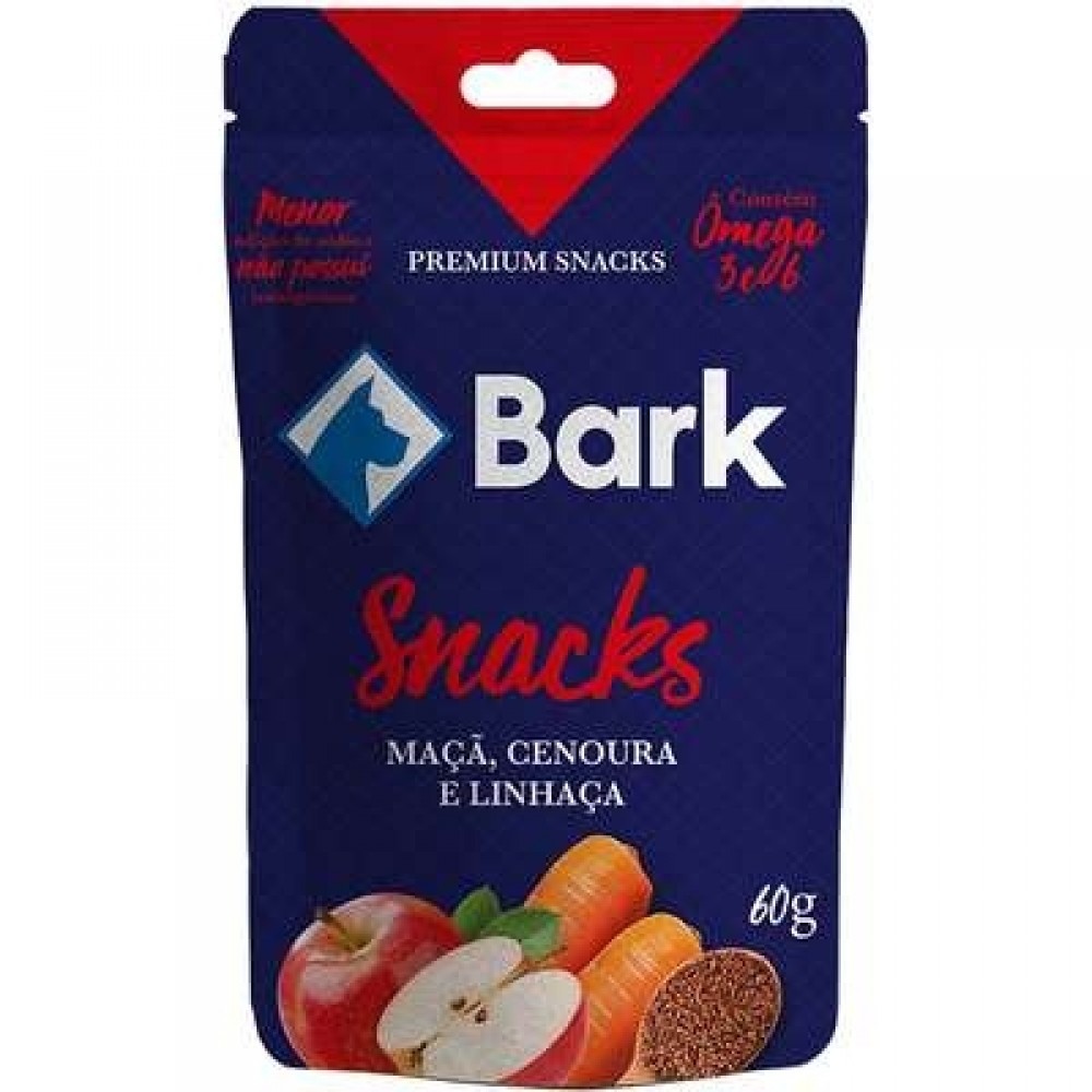 BARK BIFINHO FRUTA MAÇA CENOURA E LINHAÇA 60G