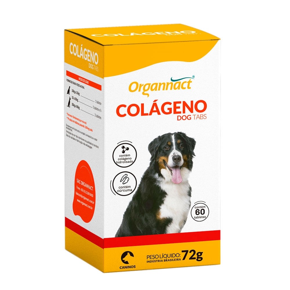 ORGANNACT COLAGENO DOG TABS 72GR