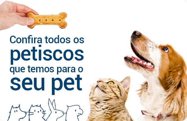 Confira todos os petiscos que temos para o seu Pet
